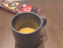 『お吸い物の素』で作る本格的な茶碗蒸し　卵と混ぜて３分レンチンすると？